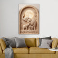 Elephant Family Canvas Print