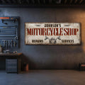 Personalized Motorcycle Canvas Wall Art
