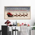 May You Never Be Too Grown Up Canvas, Christmas Wall Art