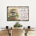 Personalized Family Canvas | Custom Name Farmhouse Wall Art