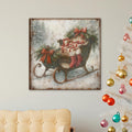 Rustic Christmas Sleigh Wall Art