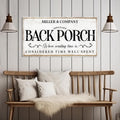 Custom Back Porch Retreat Canvas Wall Art