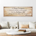 Joshua 1:9 Be Strong & Courageous Canvas Print