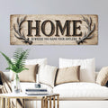 Home Is Where You Hang Your Antlers Canvas Print