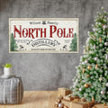 Personalized North Pole Distillery Canvas Sign