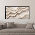 Ivory Abstract Canvas Print | Luxury Neutral Wall Art