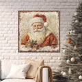 Rustic Santa Claus Canvas Wall Art
