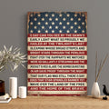 Patriotic American Flag Canvas Print | 4th of July Wall Art