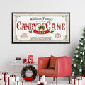 Personalized Candy Cane Cafe Canvas Print