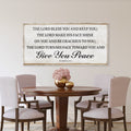 Rustic The Lord Bless You And Keep You 6:24-26 Bible Verse Sign Canvas Wall Decor