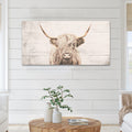 Highland Cow Canvas Wall Art