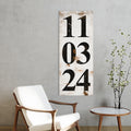 Personalized Wedding Date Canvas – Custom Anniversary Wall Art – Rustic Farmhouse Established Sign