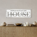 Personalized There's No Place Like House Canvas Sign