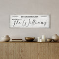 Personalized Family Name Canvas Sign