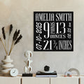 Personalized Newborn Baby Name Sign, Perfect Newborn Baby Gift, Home Wall Art