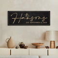 Family Name Sign Personalized Canvas, Perfect For New Home Owners Housewarming Gift, Anniversary Ideas