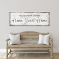 Personalized Home Sweet Home Sign Canvas