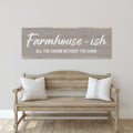 Farmhouse-ish Sign Wall Art Prints All The Charm Without The Farm Sign Poster Canvas Painting