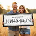 Personalized Family Name Canvas Sign