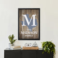 Personalized Canvas Family Name Sign And State Shape Design Perfect For New Home Owners Housewarming Gift