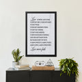 Love Is Patient Love Is Kind Canvas Wall Art – Farmhouse Style Christian Wall Decor