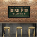 Personalized Irish Pub Sign - Custom Bar and Lounge Decor for Home Bars, Basements, and pubs