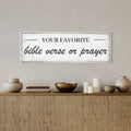 Personalized Bible Verse Canvas Sign