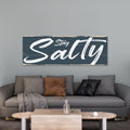 Stay Salty Coastal Ocean Decor Signs, Funny Summer Decor Sign, Ocean Coastal Home Decor for Living Room, Bathroom