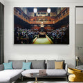 Banksy Chimps Houses of Parliament Canvas Print