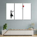 Banksy Red Balloon Girl Canvas Print