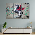 Banksy Napoleon Crossing The Alps Canvas Print
