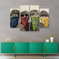 Banksy Beatles Bandanas Canvas Print
