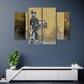 Banksy Gangsta Boy Hip Hop Canvas Print