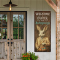 Personalized Easter Rabbit Sign, Farmhouse Easter Station Decor, Custom Easter Bunny's Treat Sign