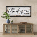 Personalized Last Name Canvas Sign, Personalized Family Name Sign, Personalized Wedding Gift, Housewarming Gift