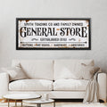 Personalized Mercantile General Store Canvas Sign